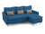 Угловой диван-кровать Enkel (правый) синий