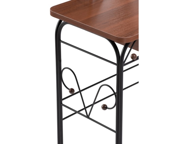 Туалетный столик Клео 3 черный/орех (Арт.446222)