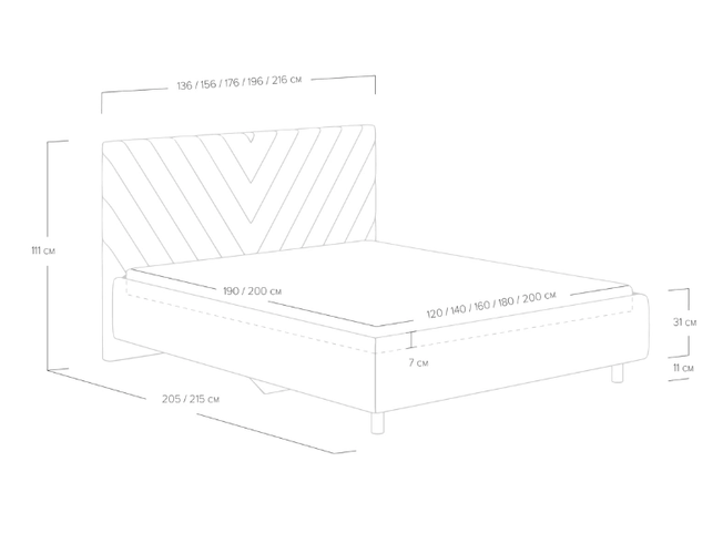 Кровать Vivien