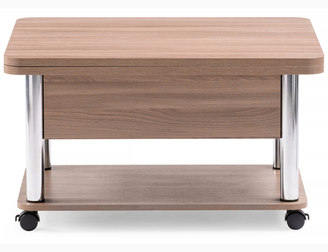 Стол-трансформер Виват темный шимо/хром (Арт. 402951)