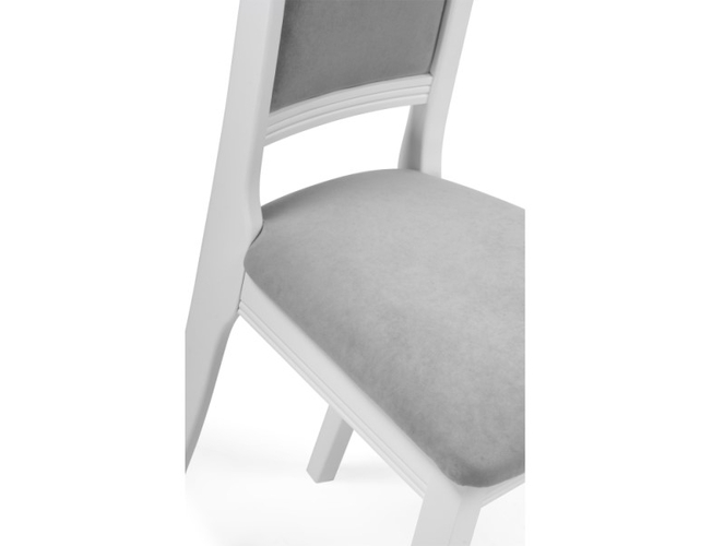Деревянный стул Корнелл серый велюр/белый (Арт.515974)