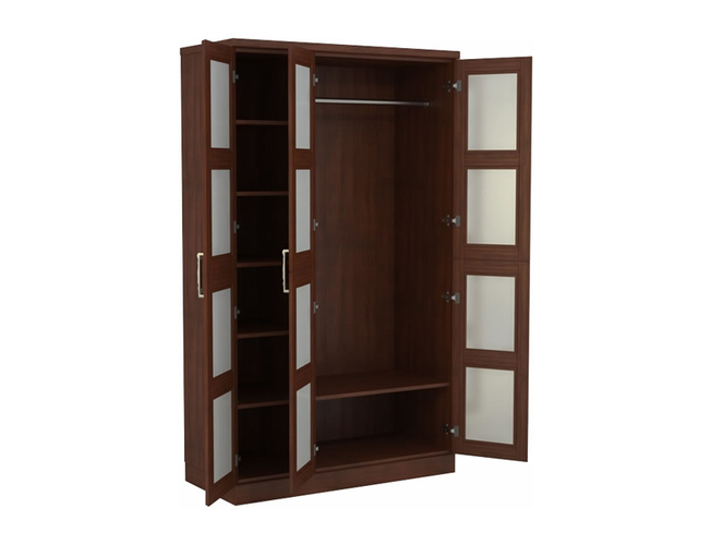 Шкаф распашной 3-х створчатый Парма Комби Тополь