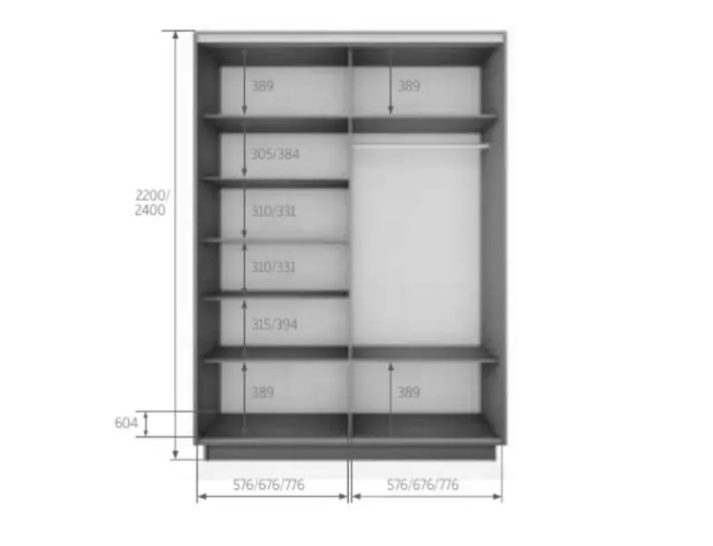 Шкаф-купе Экспресс Люкс 2-х дверный (Фото №1006 Абстракция оранжево-голубая)