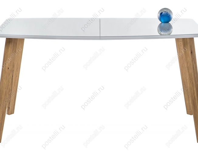 Стеклянный стол Серсея дуб монтана/белый (Арт 462079)