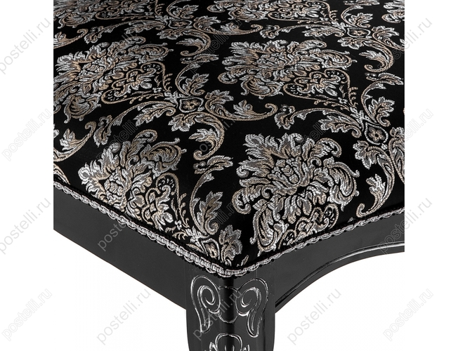 Стул Клето патина серебро/черный (Арт.309305)