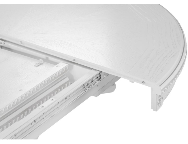 Деревянный стол Нозеан белый/серебро (Арт.500339)