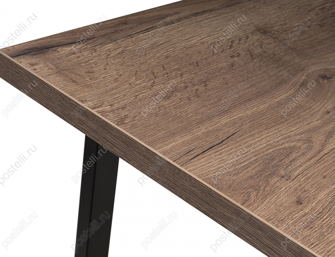 Стол Эльпатия 130 дуб галифакс/черный матовый (Арт. 368659) столешница