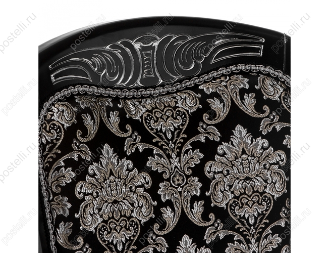 Стул Клето патина серебро/черный (Арт.309305)