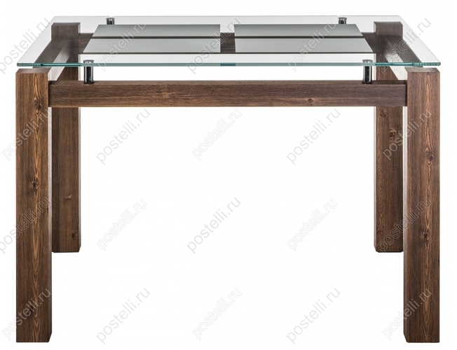 Стеклянный стол Бран кантри орех (Арт. 462084)