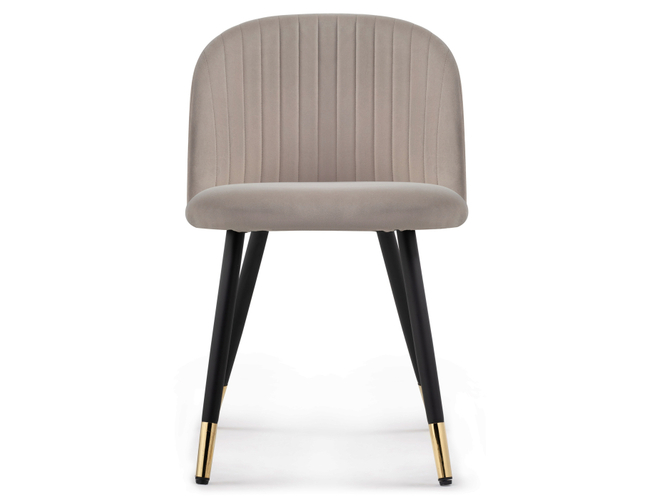 Стул на металлокаркасе Gabi latte/black/gold (Арт.15348)