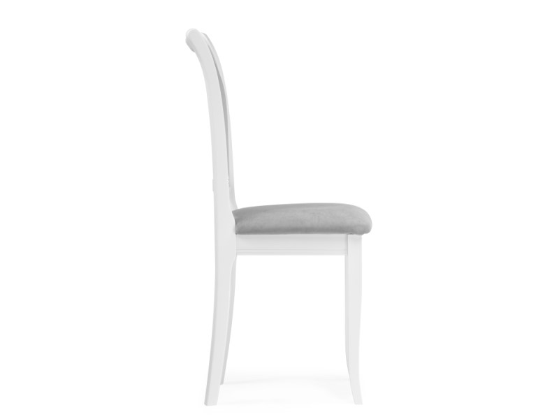 Деревянный стул Корнелл серый велюр/белый (Арт.515974)