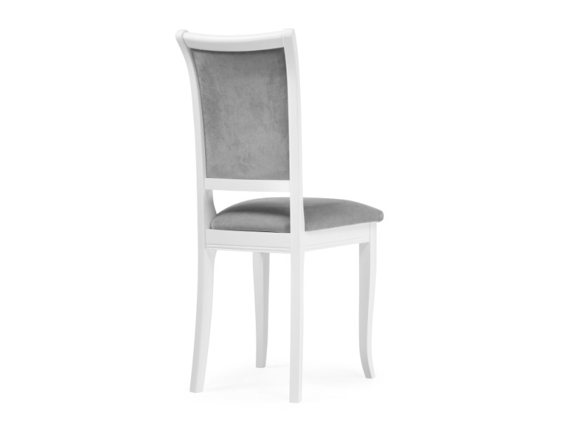 Деревянный стул Корнелл серый велюр/белый (Арт.515974)