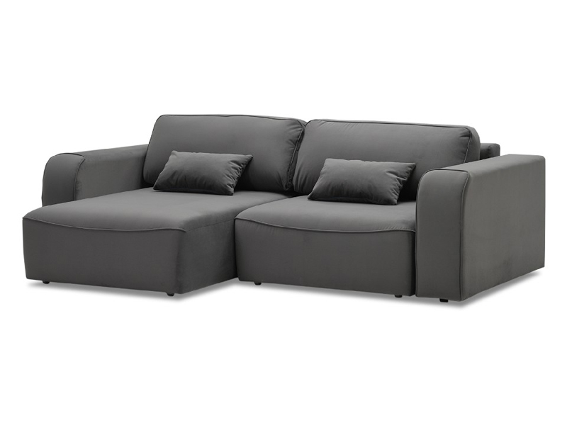 Угловой диван-кровать Корфу 4 Soft, Newtone Antracit серый